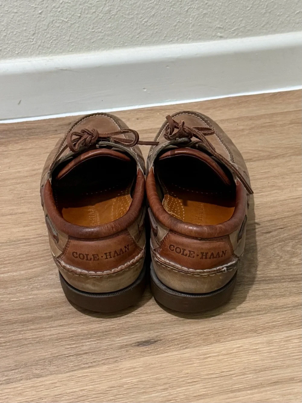 Cole Haan Men’s Brown Leather Boat Shoes Dress Casual Size 13 D Loafers Preppy